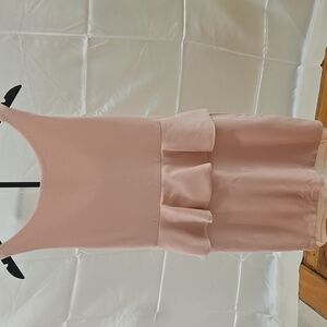 Alice + Olivia Blush Peplum Mini Dress